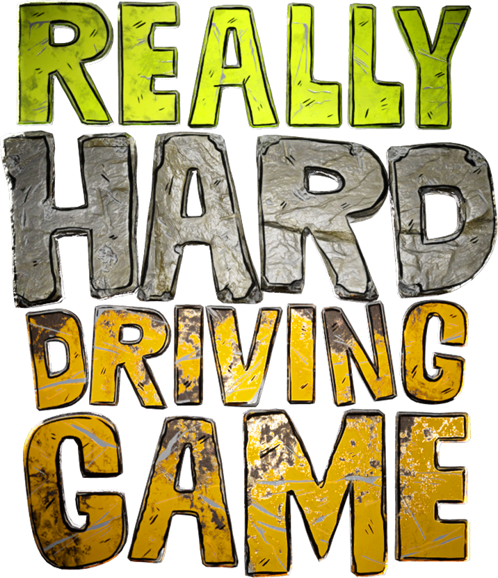 realy hard driving game logo